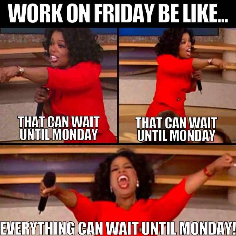 meme kerja di hari jumat