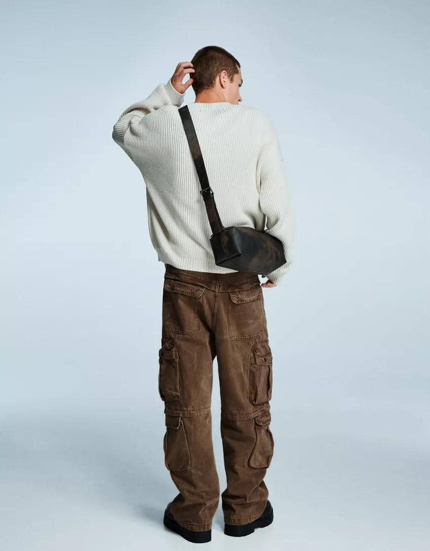 ilustrasi outfit celana cargo cowok 