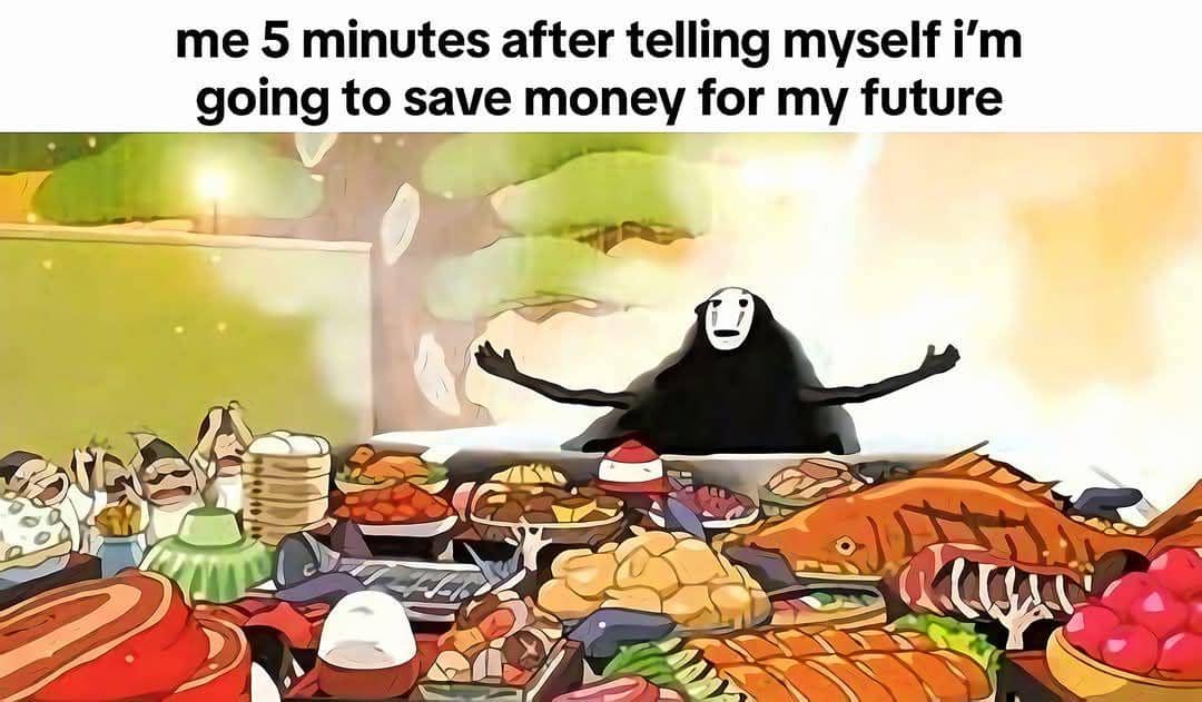 meme anime tentang menabung