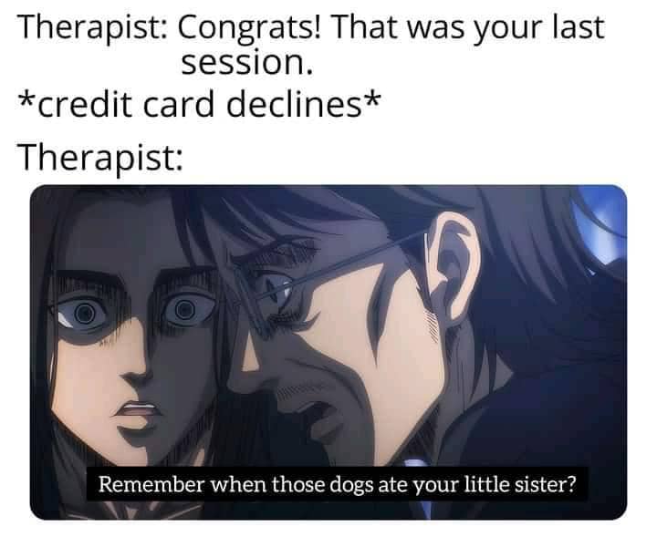 meme anime tentang kartu kredit