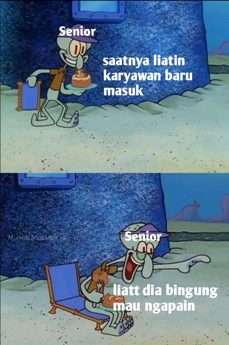 meme si paling senior
