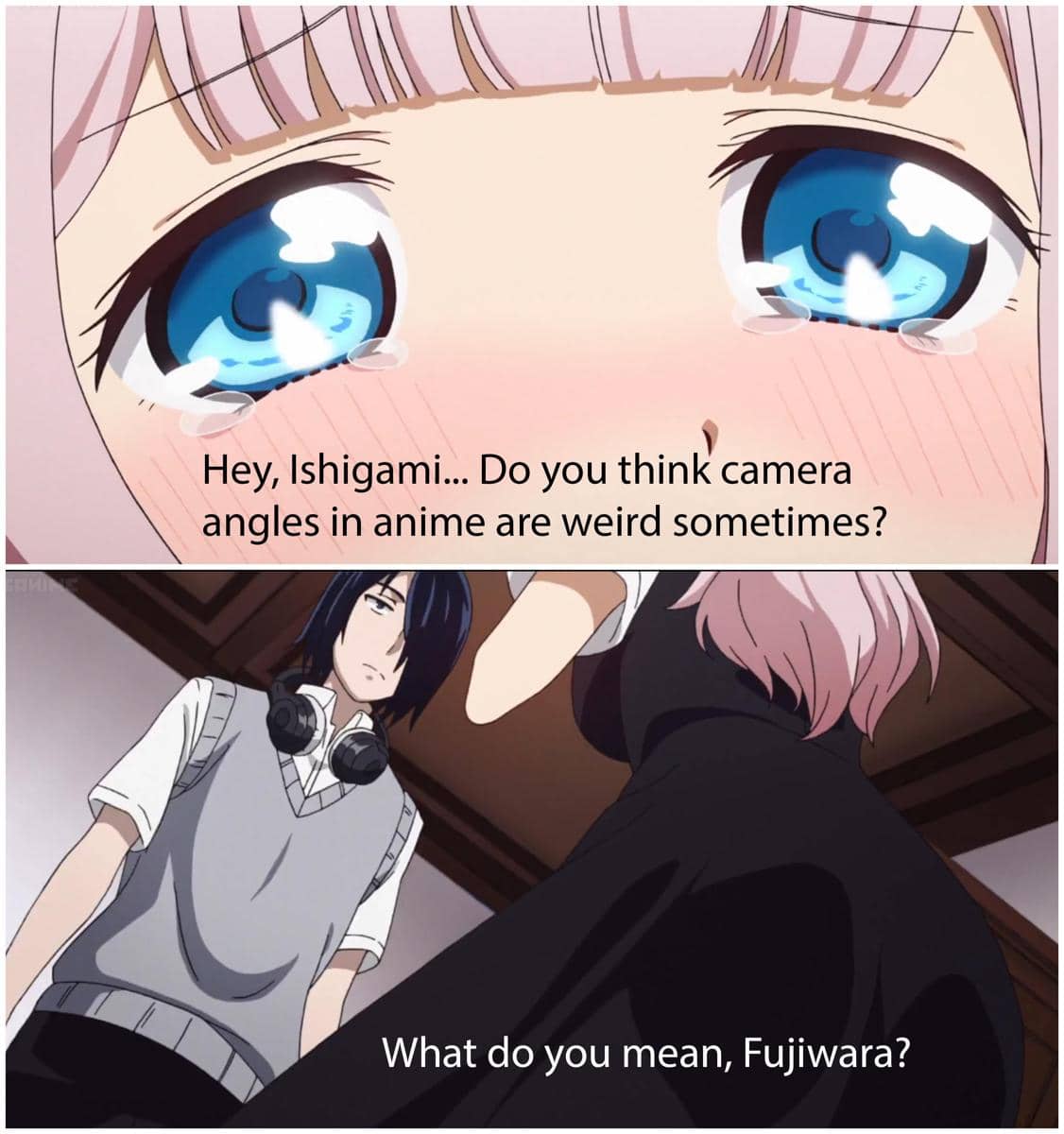 meme anime tentang sudut pandang