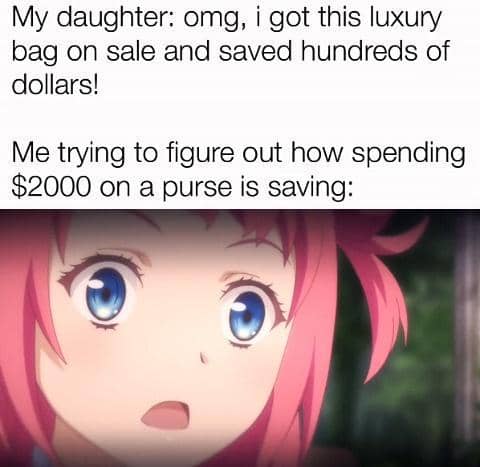 meme anime tentang menabung