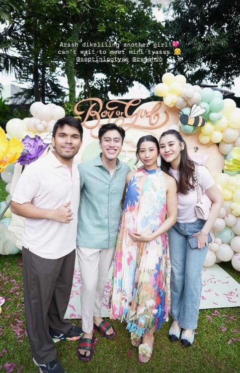 Gender Reveal Kehamilan Istri Sangun Ragahdo (instagram.com/septiningtyas)