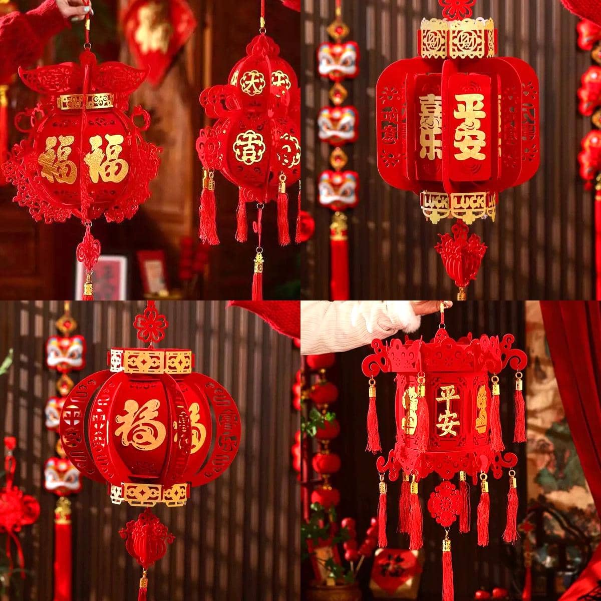 Gantungan lampion dekoratif