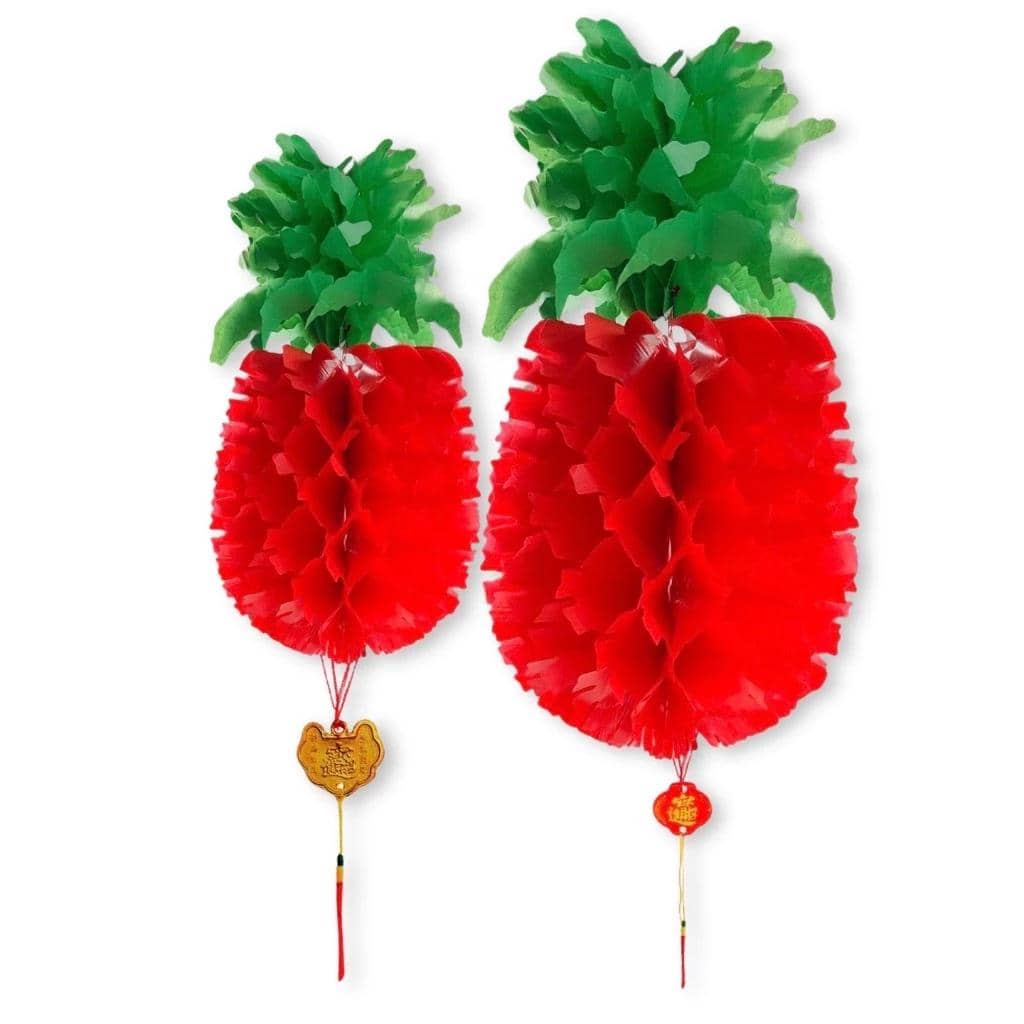 Lampion plastik berbentuk nanas