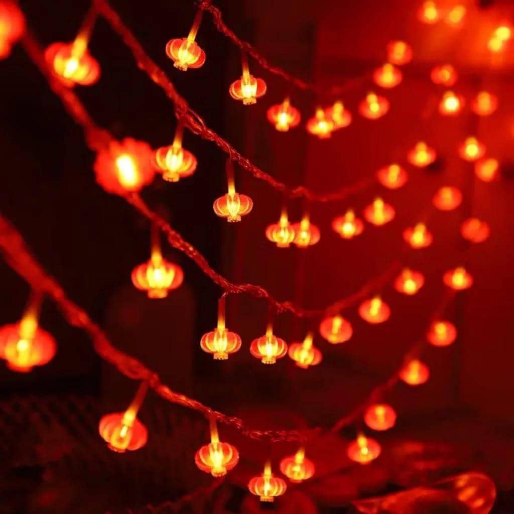 Lampion string LED berbentuk lampion