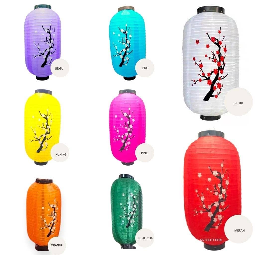Lampion tabung sakura