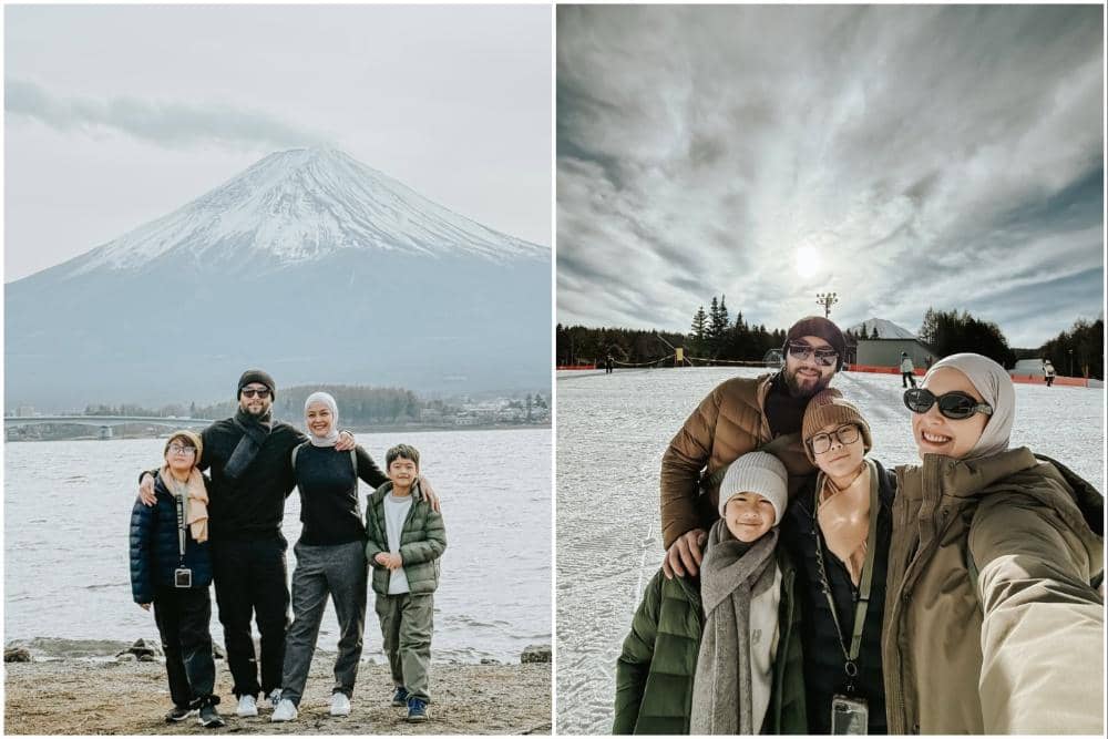 Keluarga Revalina S. Temat wisata ke kaki Gunung Fuji.
