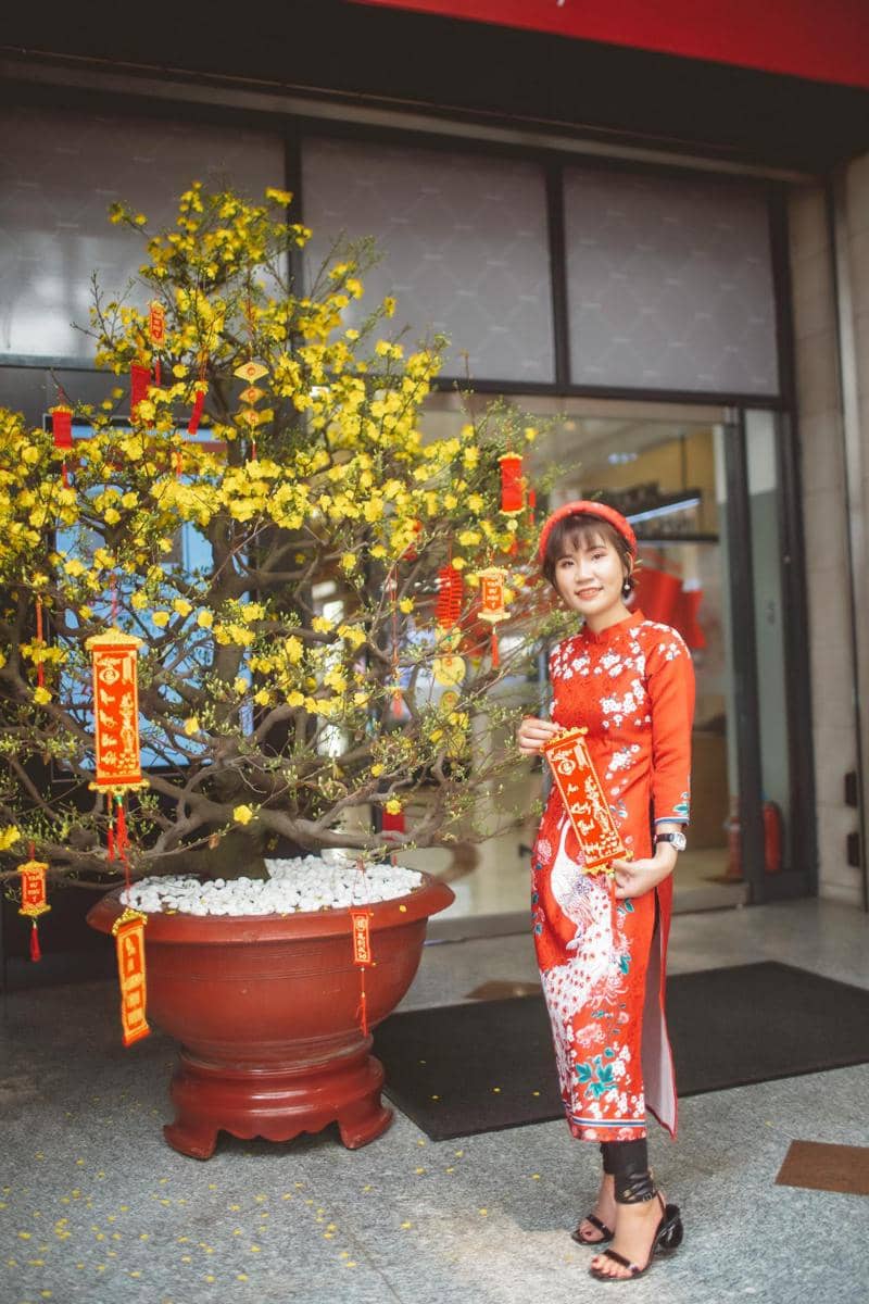 dekorasi imlek di kantor