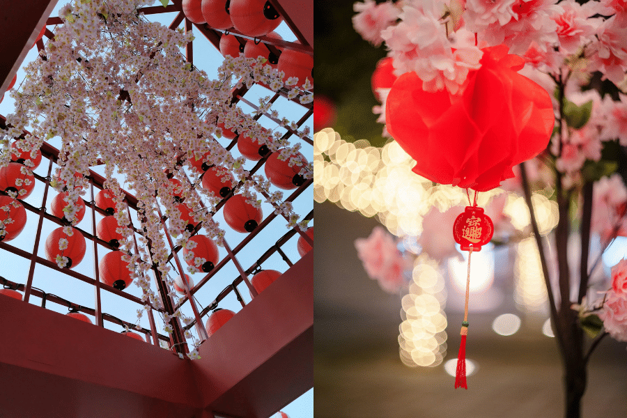 dekorasi imlek di Mall