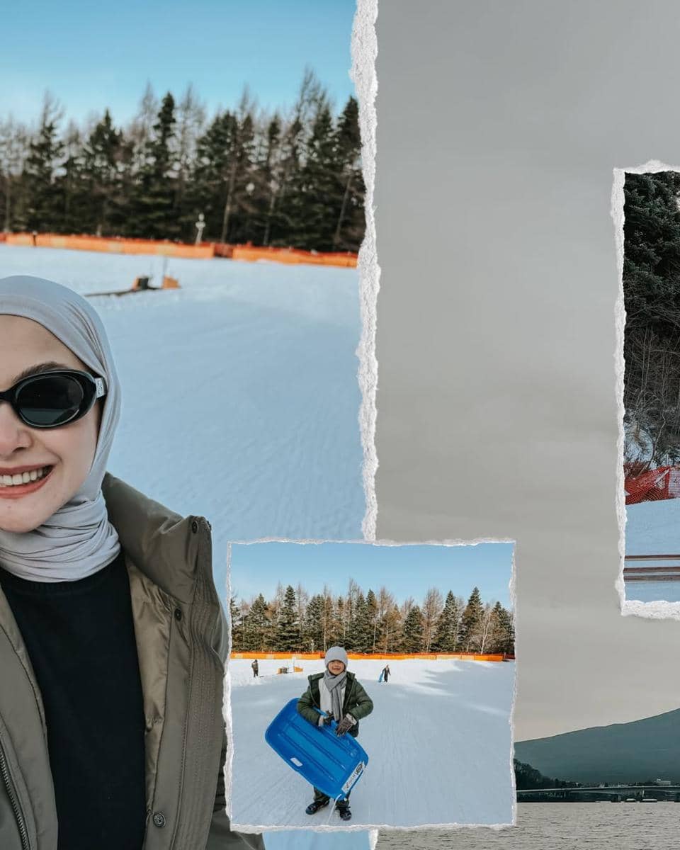 Keluarga Revalina S. Temat wisata ke kaki Gunung Fuji.