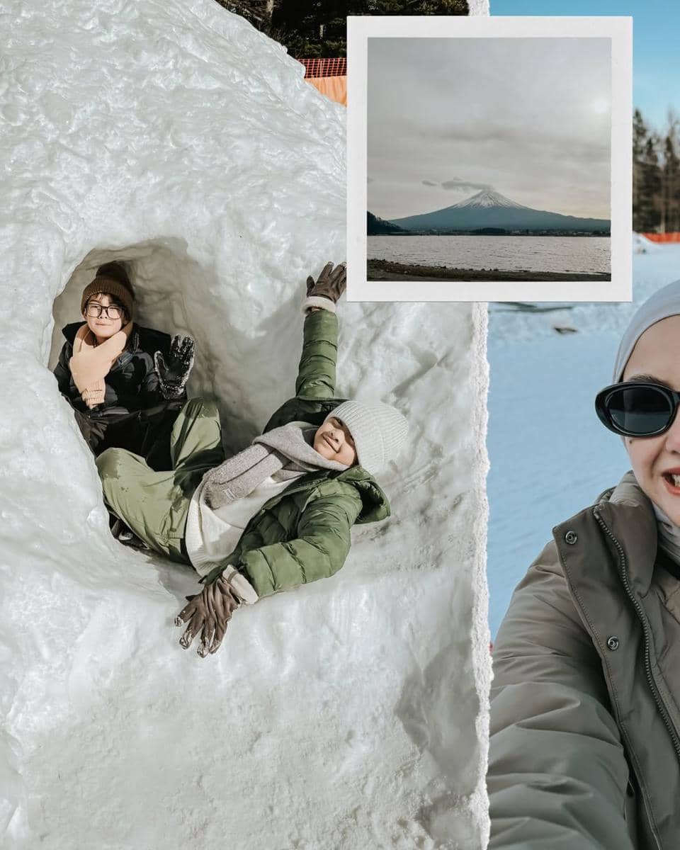 Keluarga Revalina S. Temat wisata ke kaki Gunung Fuji.