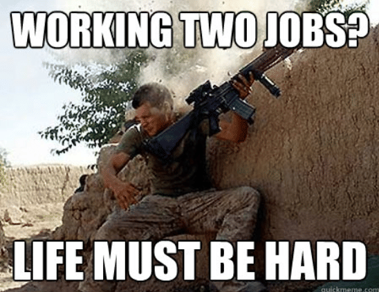 meme punya dua pekerjaan