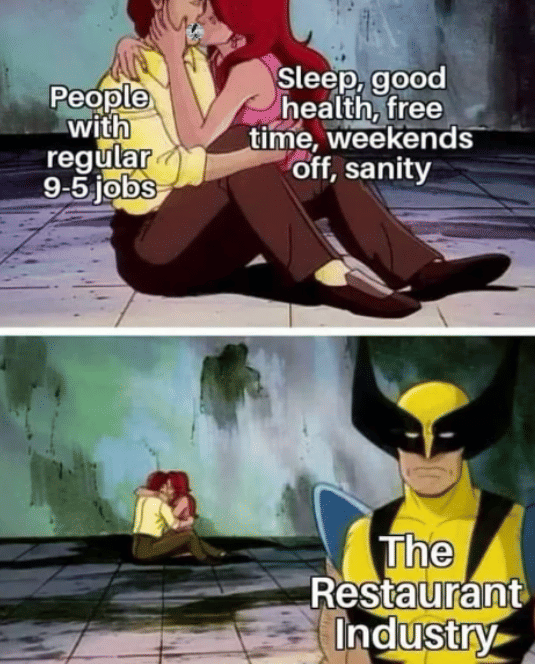 meme kerja 9–5 gak seburuk itu