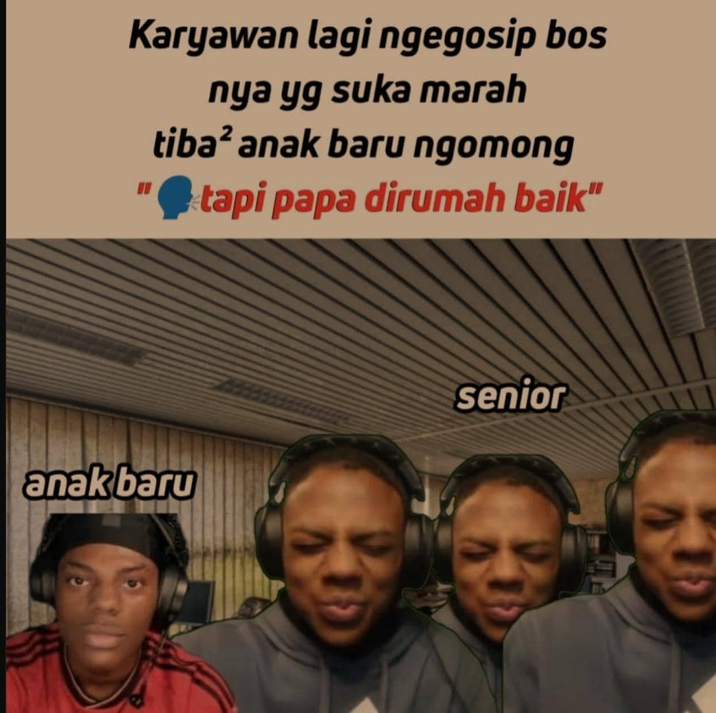 meme si paling senior