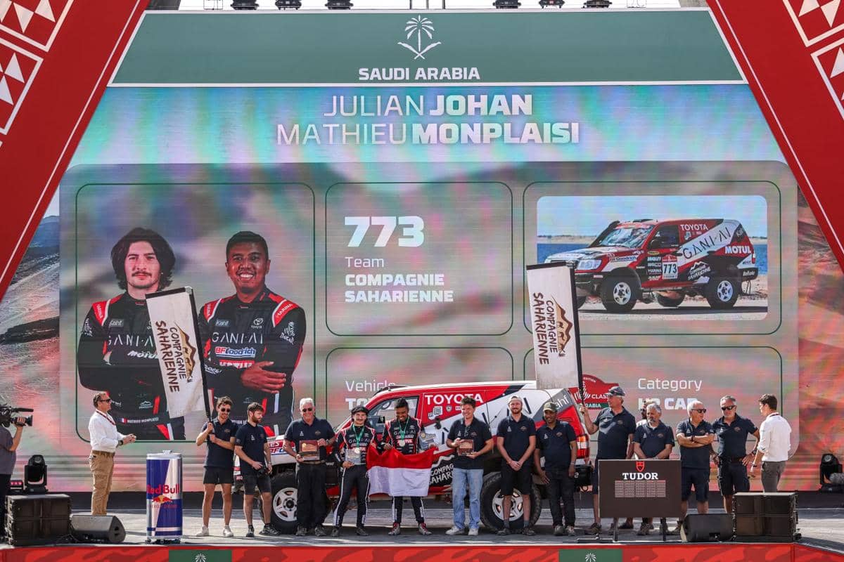 Finis Lima Besar, Julian Johan Cetak Prestasi di Rally Dakar