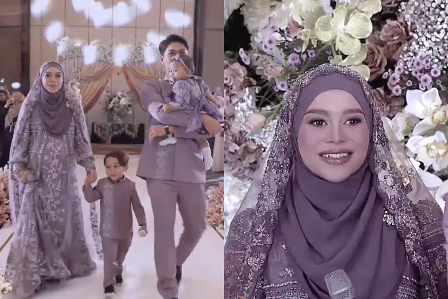 Gaya Lesti Kejora di tasyakuran 7 bulanan. (youtube.com/Indosiar)