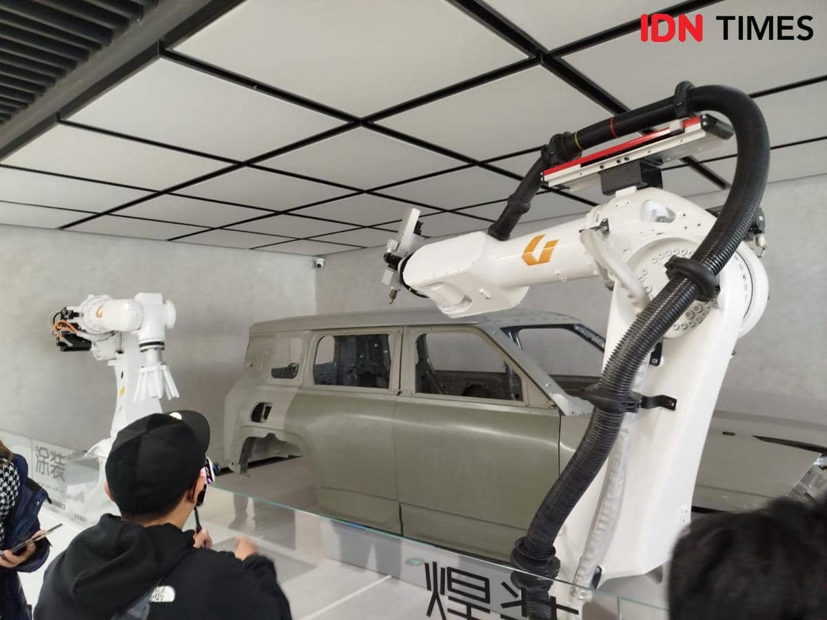 Potret BYD Di-Space di Zhengzhou, China