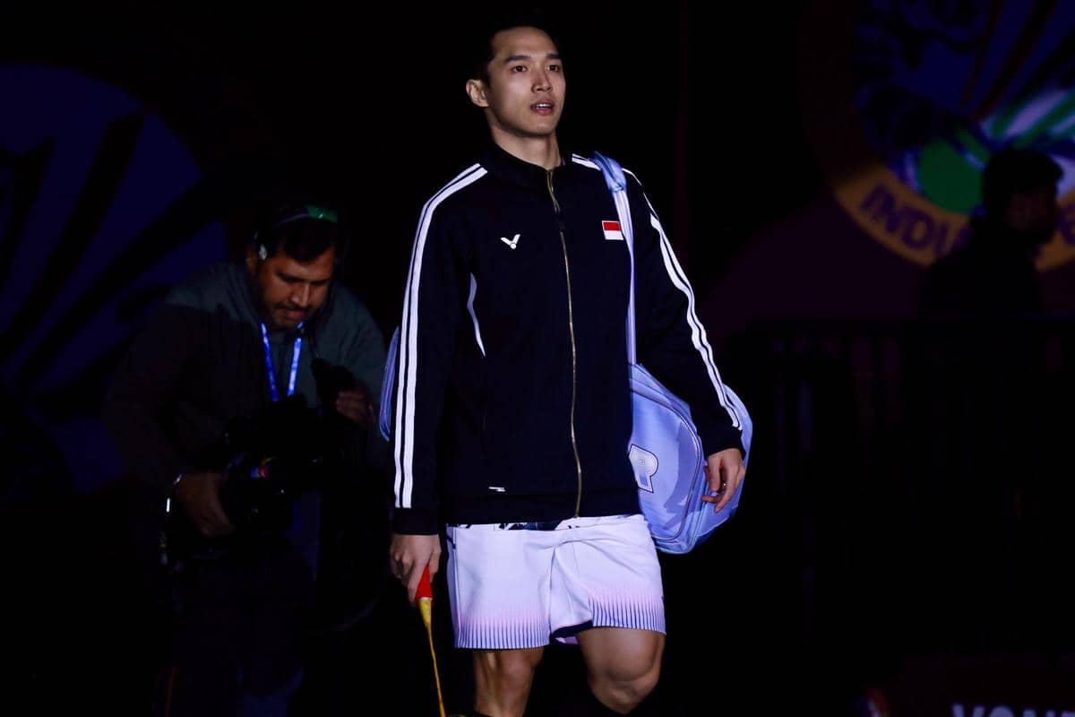Jonatan Christie kalah di final India Open 2026 (dok.PP PBSI)