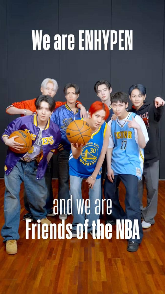 ENHYPEN sebagai Friends of NBA