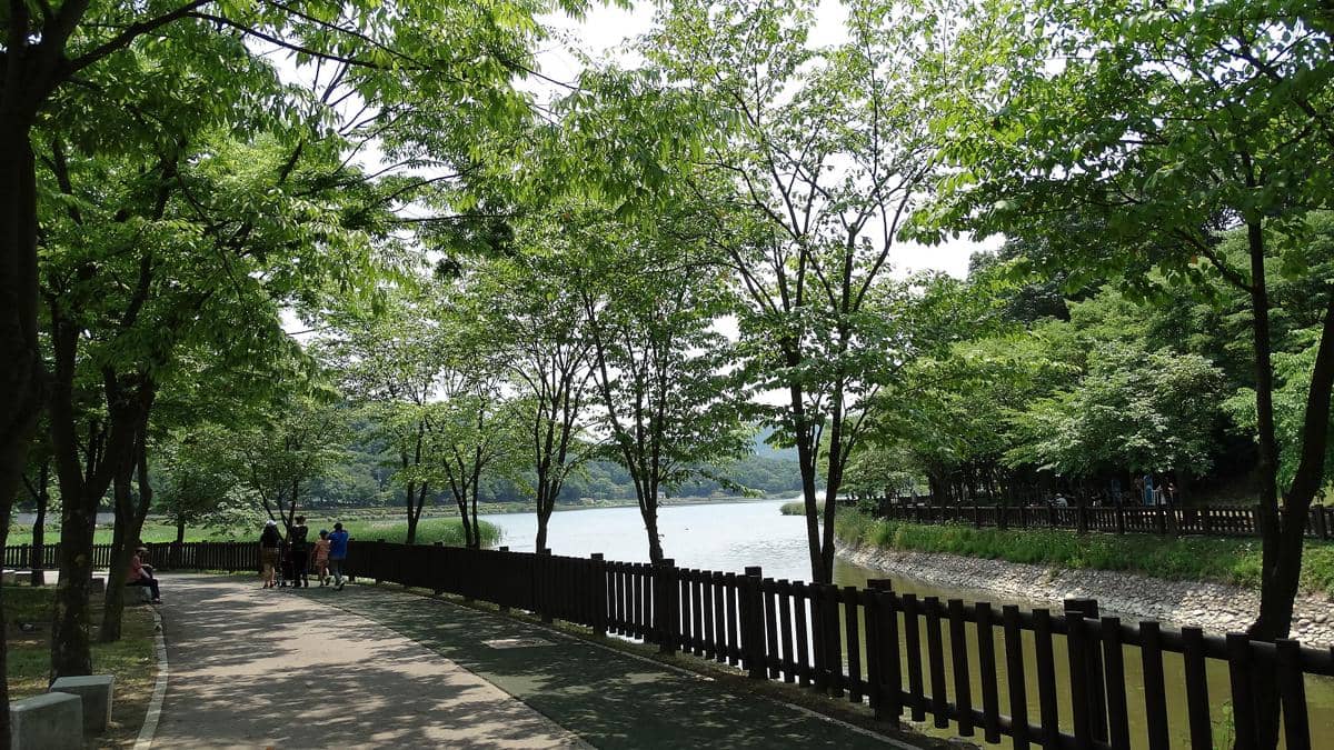 potret Seokchon Lake, Seoul