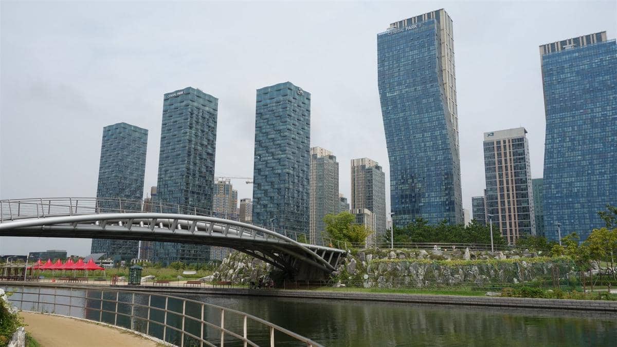 potret Songdo Central Park
