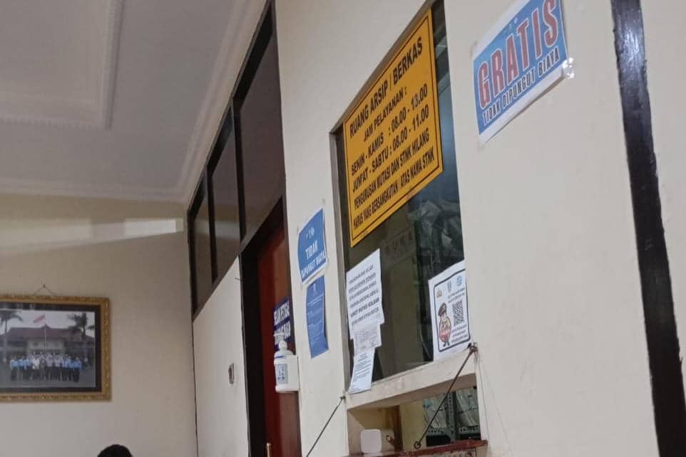 Loket arsip berkas samsat