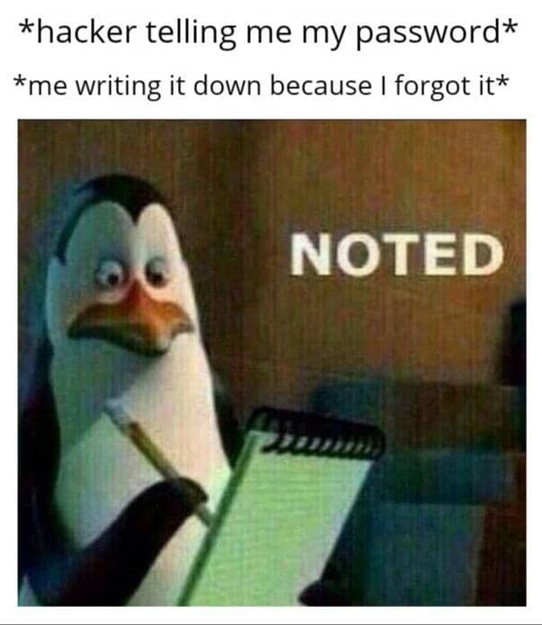 meme kartun tentang kata sandi