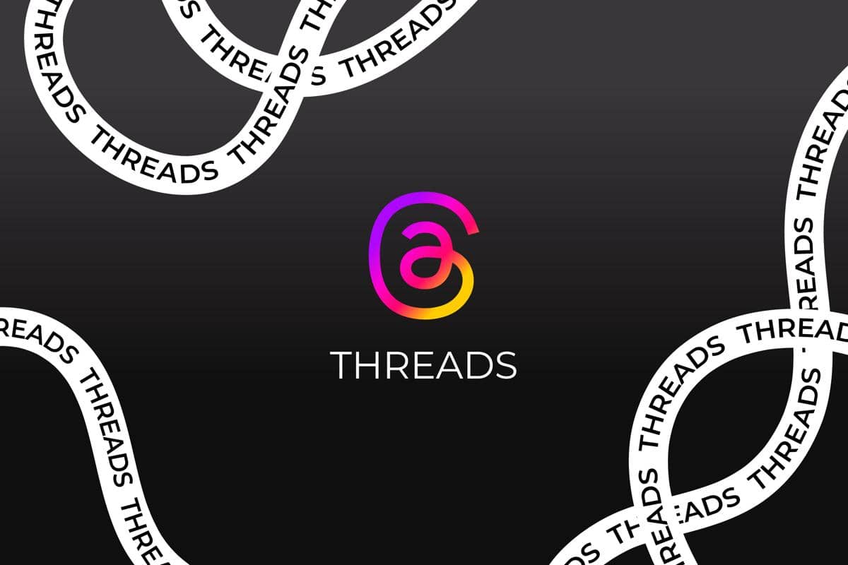 ilustrasi logo Threads