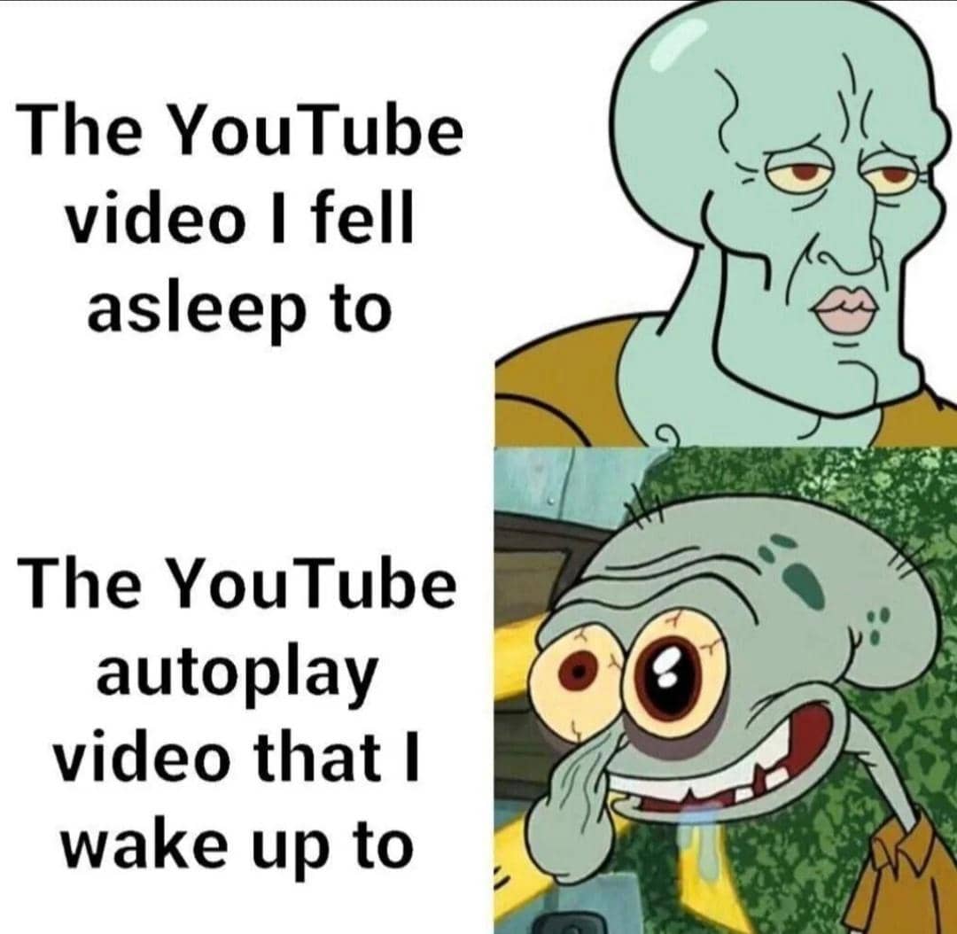 meme SpongeBob tentang konten YouTube