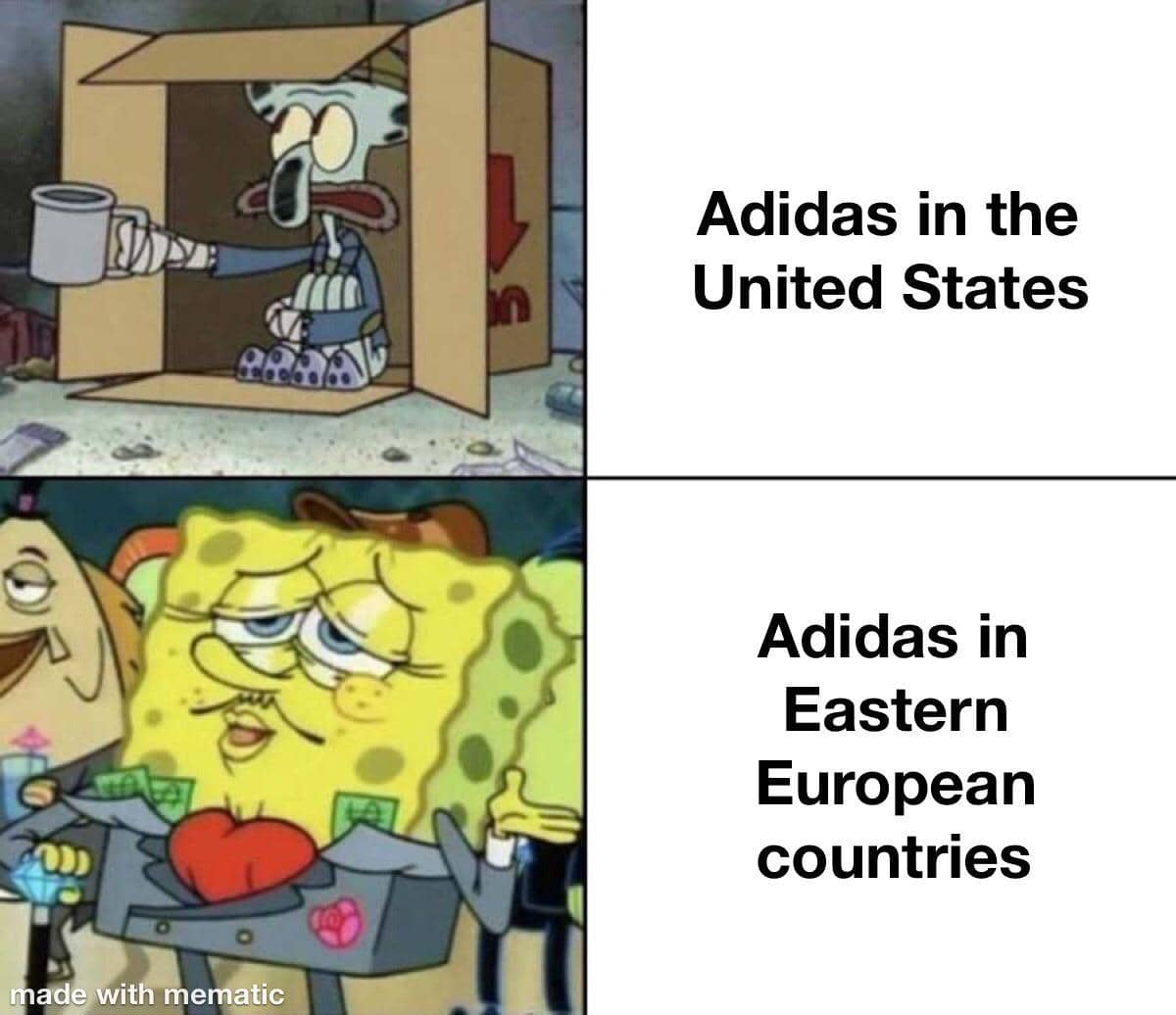 meme SpongeBob tentang Eropa Timur