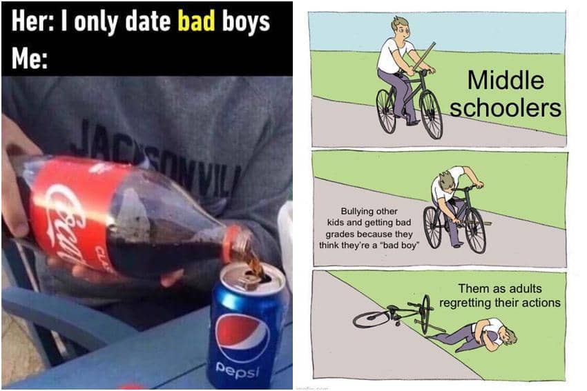 kolase meme kocak bad boy