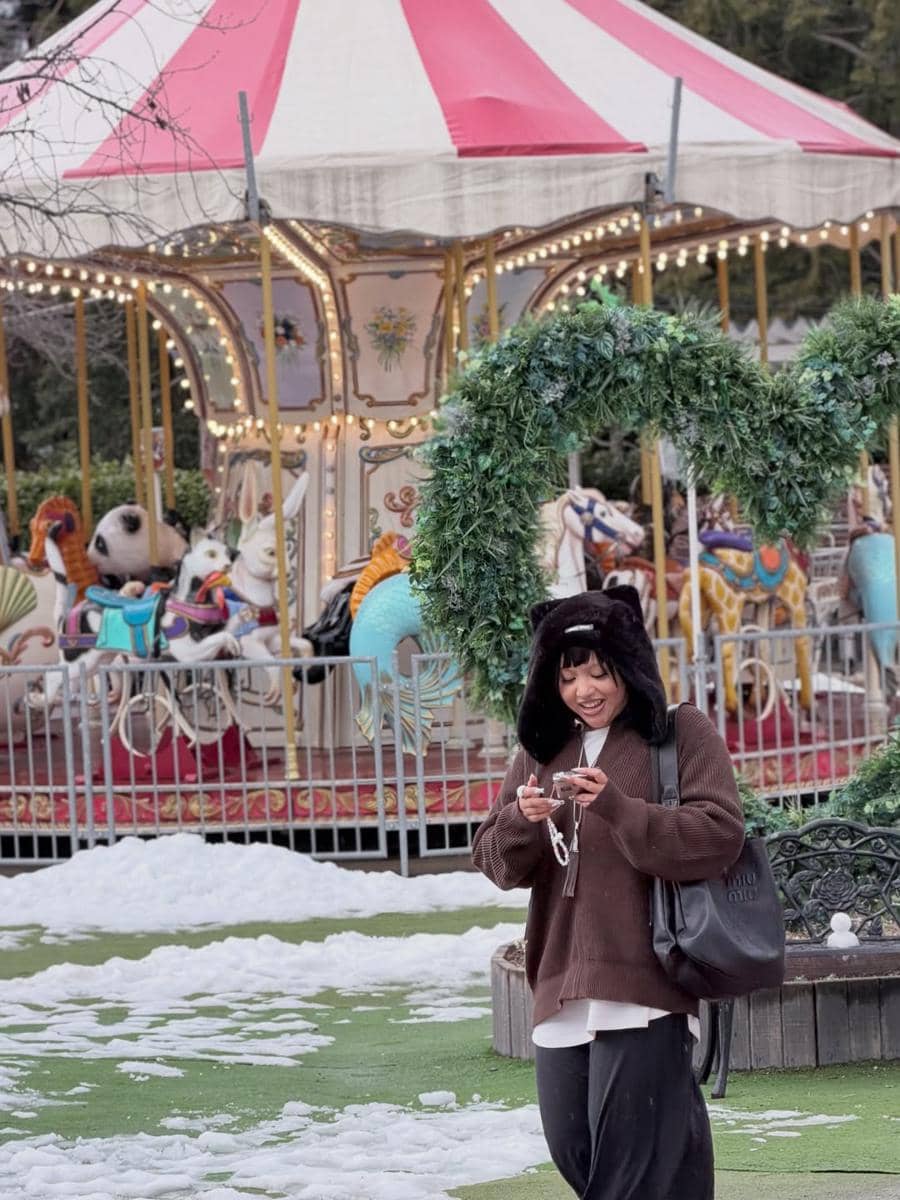 Keluarga Dewi Gita liburan awal tahun 2026 ke Jepang