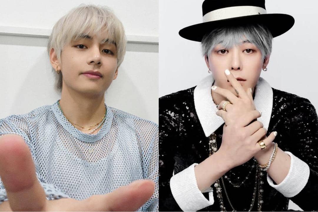 V BTS dan G-Dragon BIGBANG
