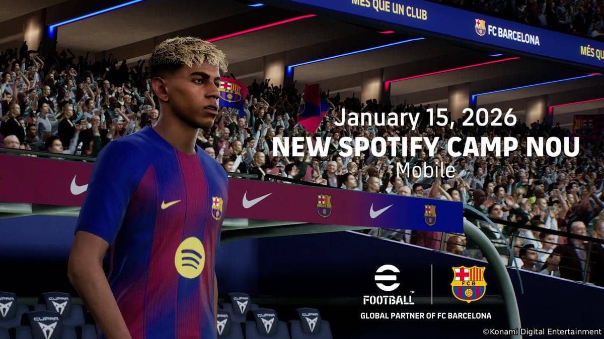 eFootball Spotify Camp Nou