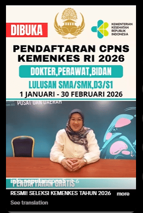 Cek Fakta: Video Klaim Pendaftaran CPNS Kemenkes 2026 