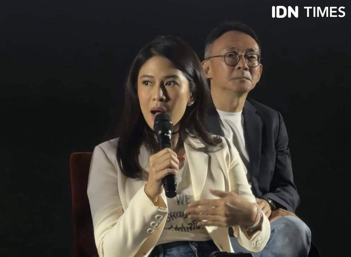 momen konferensi pers Esok Tanpa Ibu