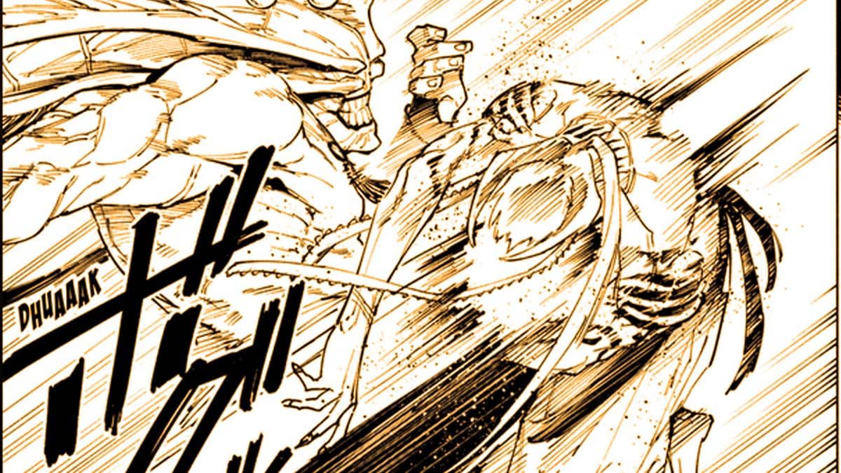 Mahoraga menghajar Dabura - Jujutsu Kaisen Modulo