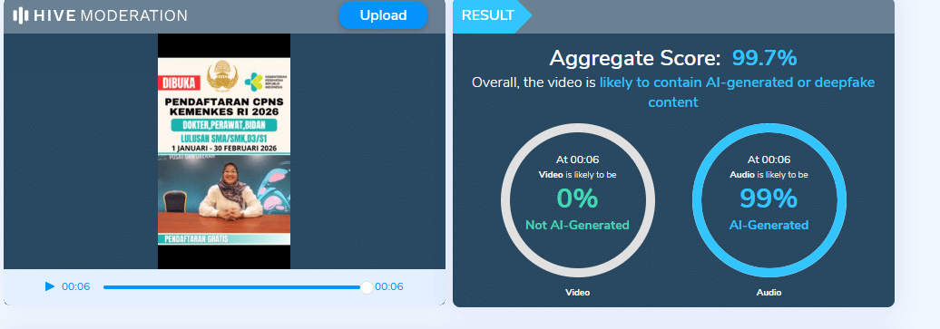 Cek Fakta: Video Klaim Pendaftaran CPNS Kemenkes 2026 