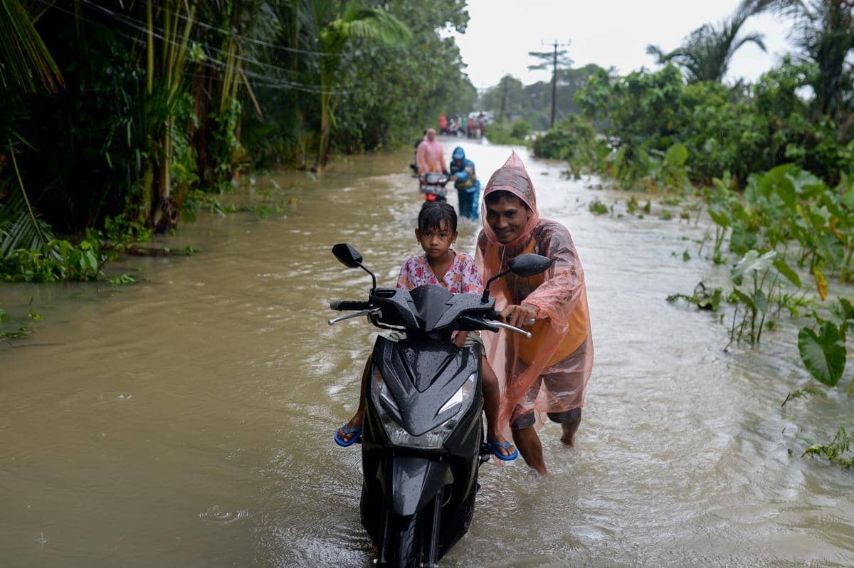 Banjir setelah hujan lebat melanda sejumlah wilayah di Banten pada Januari 2026, termasuk di Pandeglang 