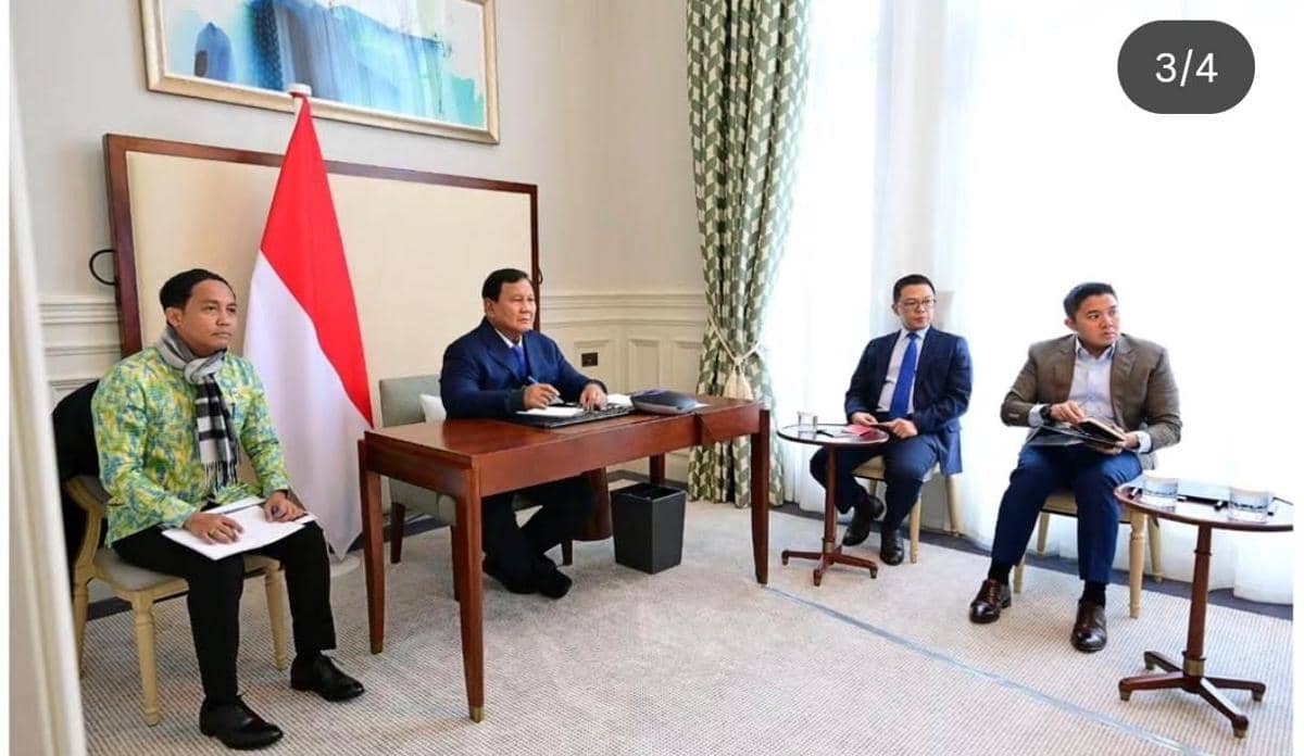 Presiden Prabowo Subianto Rapat Terbatas Virtual dari Inggris, Bahas Penertiban Hutan (Instagram/@sekretariat.kabinet)