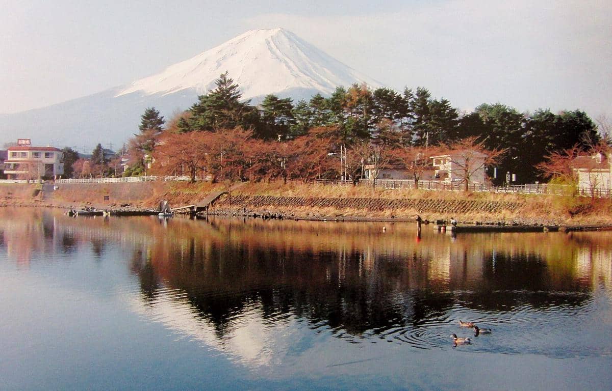 Potret pemandangan Gunung Fuji dari Hakone