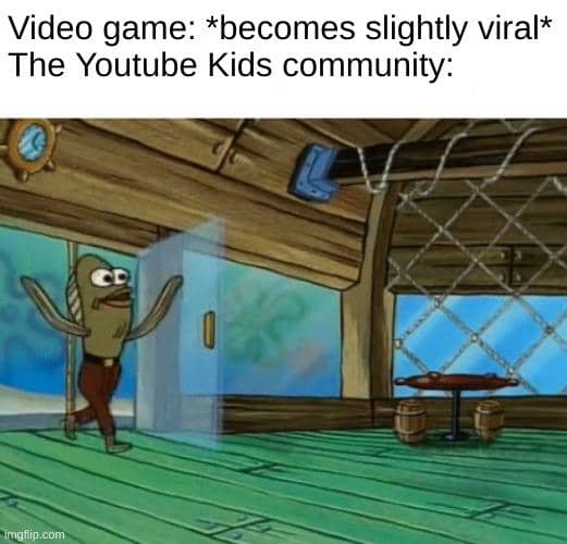 meme SpongeBob tentang konten YouTube