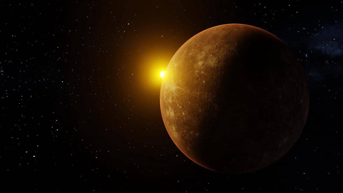 ilustrasi planet merkurius