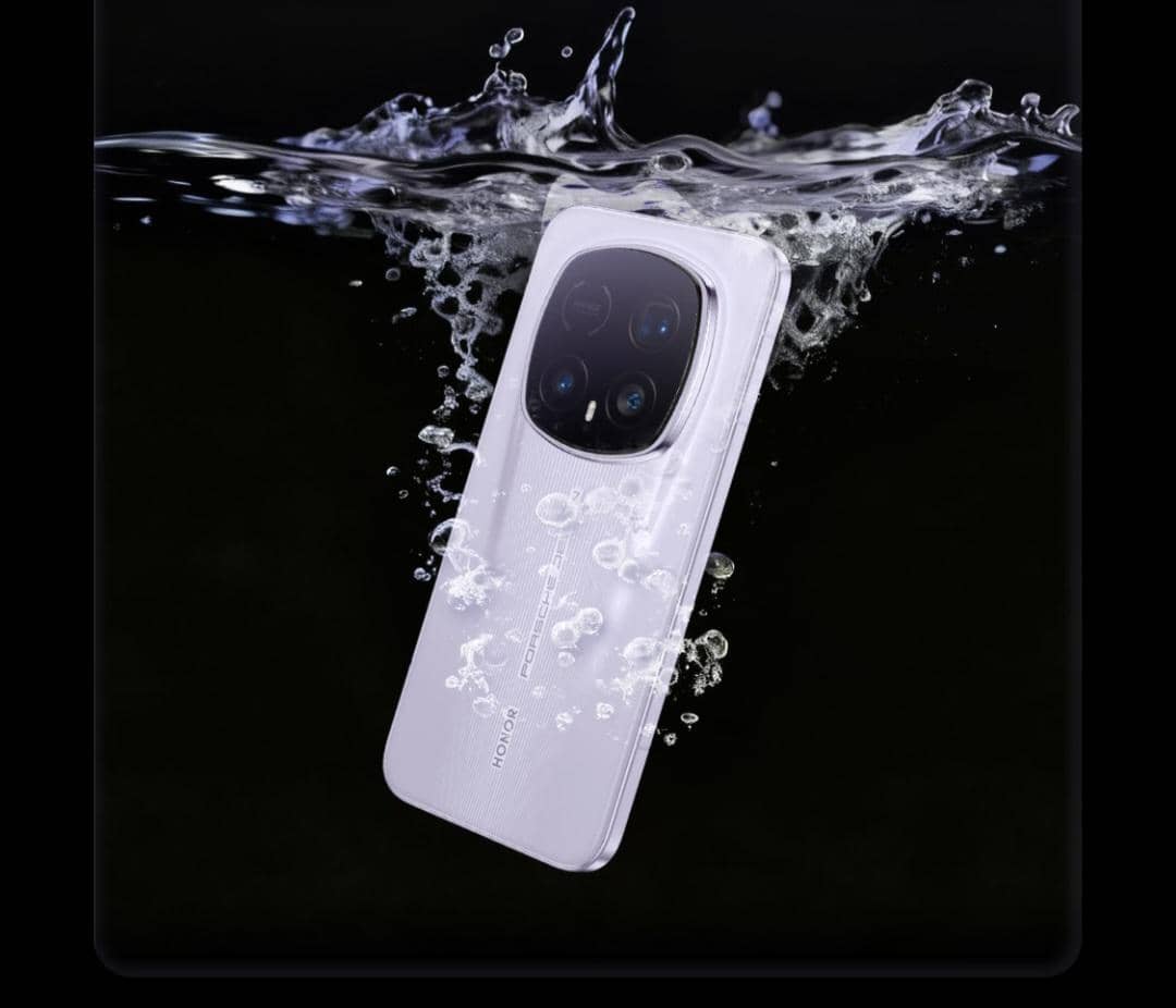 ilustrasi HONOR Magic8 RSR Porsche Design yang kedap air  