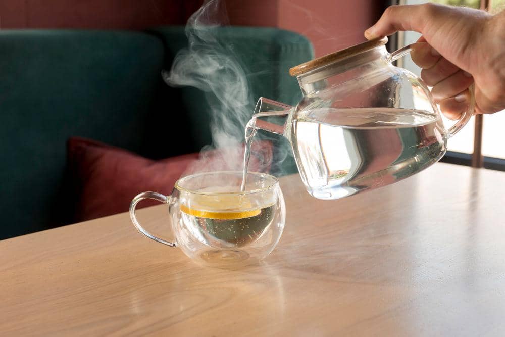 ilustrasi menyeduh teh