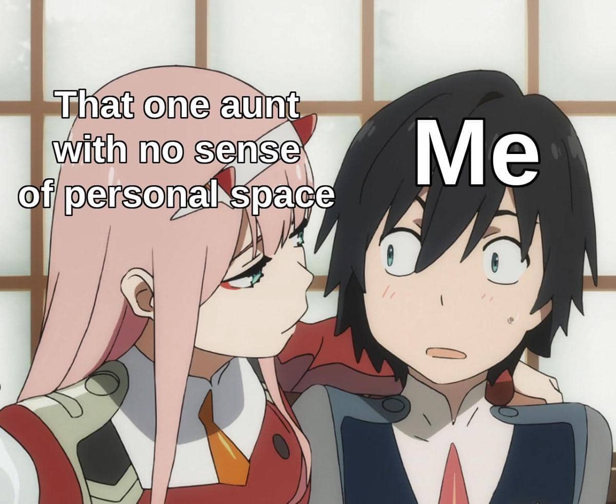 meme anime tentang tante