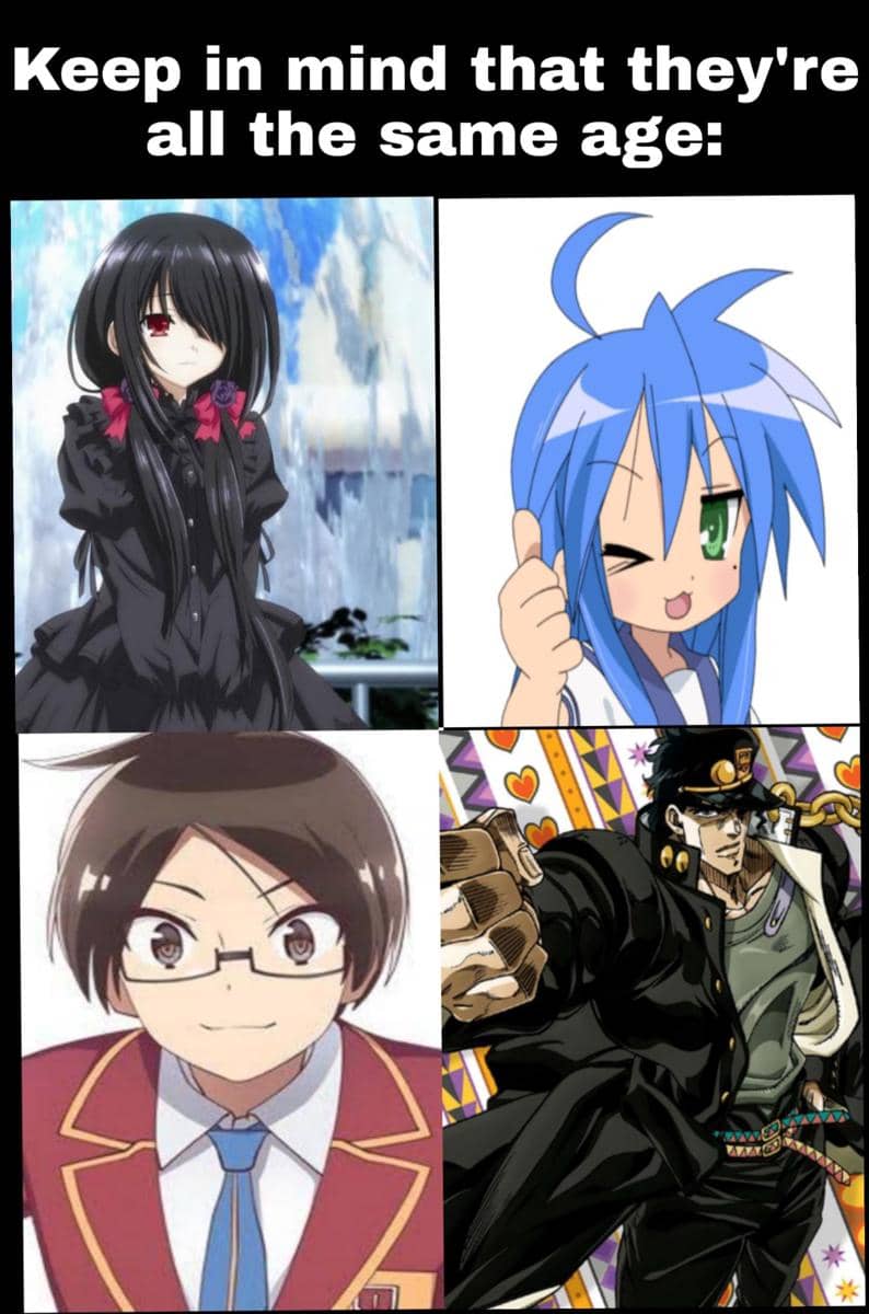 meme umur dalam anime
