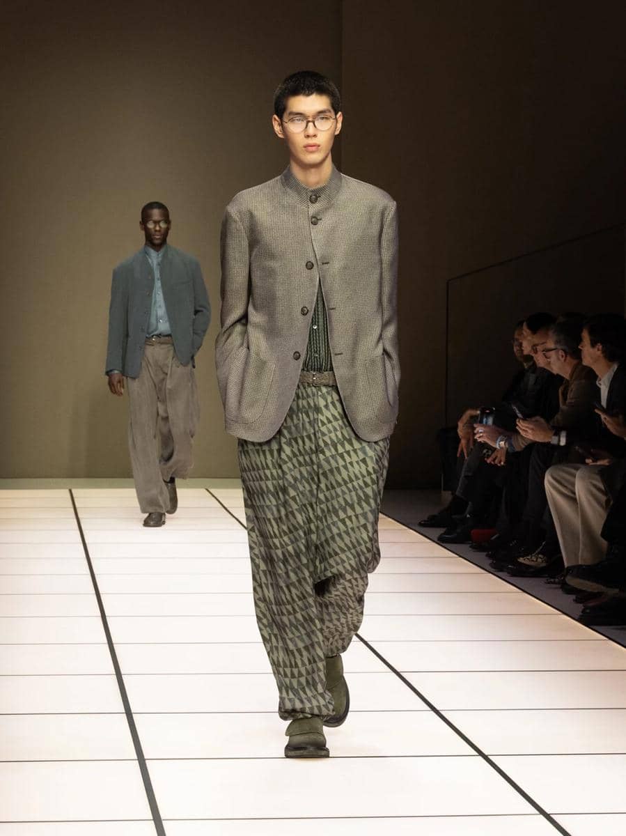 Koleksi Giorgio Armani FW26 di Milan Fashion Week Menswear